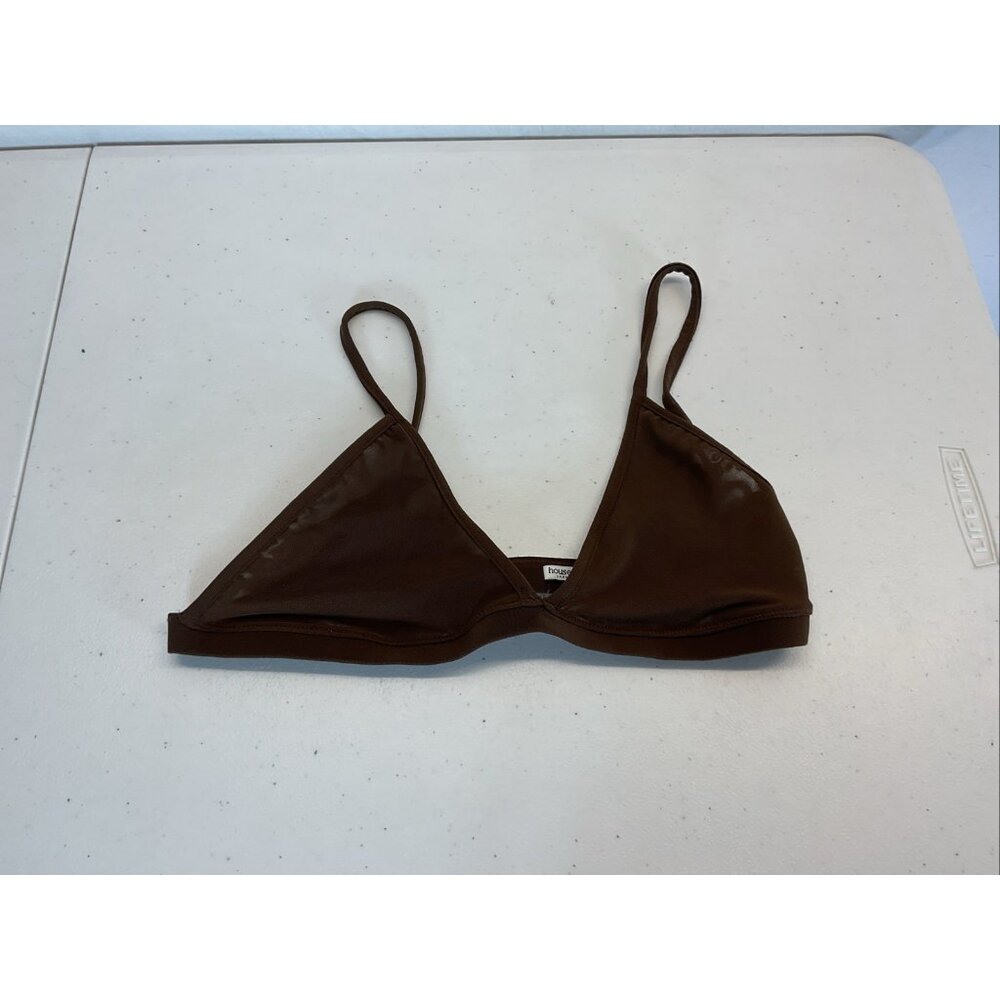 House of CB London Delia‎ Brown sheer Bralette size S